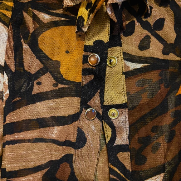 Vintage Cache Sheer Top Size Small - Picture 3 of 8